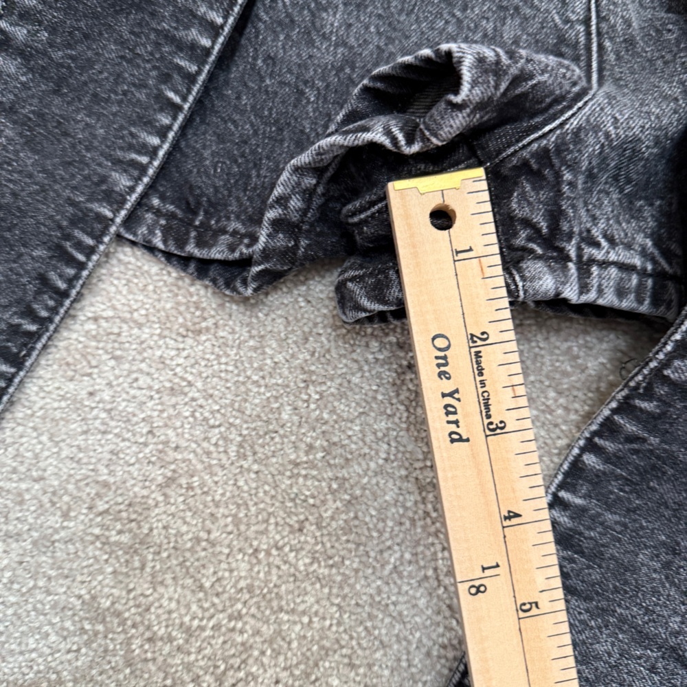IRO - Ober Denim Paperbag Shorts - size 40, US size 8 - Dark Grey Wash - NWT - Picture 9 of 15